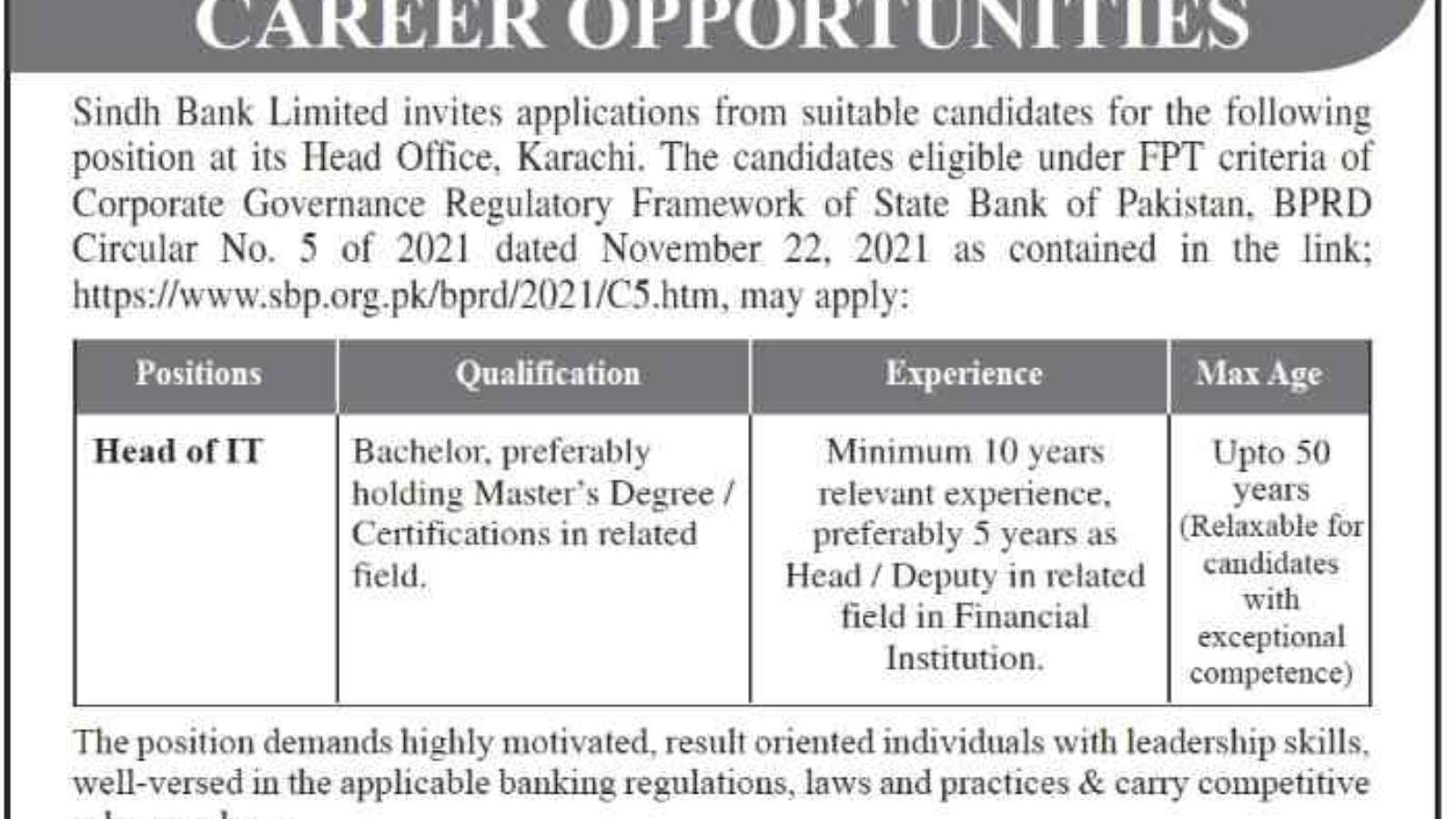 Head-Of-IT-Jobs-At-Sindh-Bank-Jobs