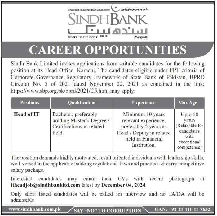 Head-Of-IT-Jobs-At-Sindh-Bank-Jobs