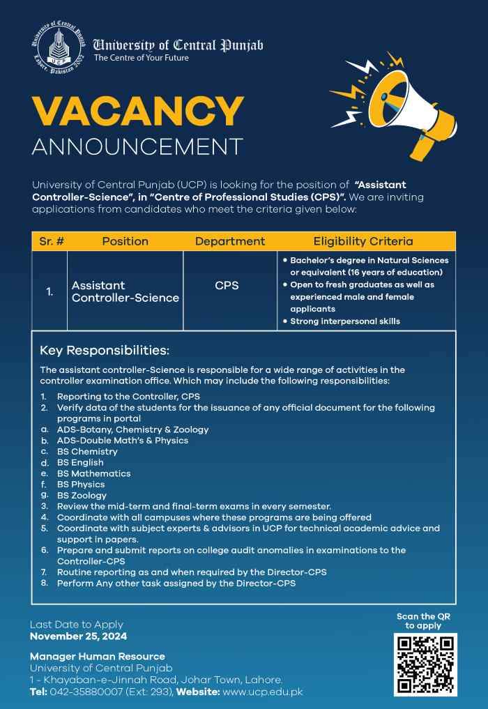 UCP-Assistant-Controller-Jobs